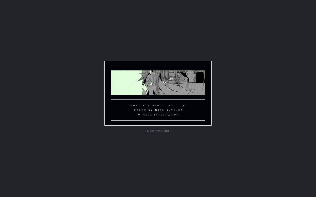 Carrd profile picture for @gun